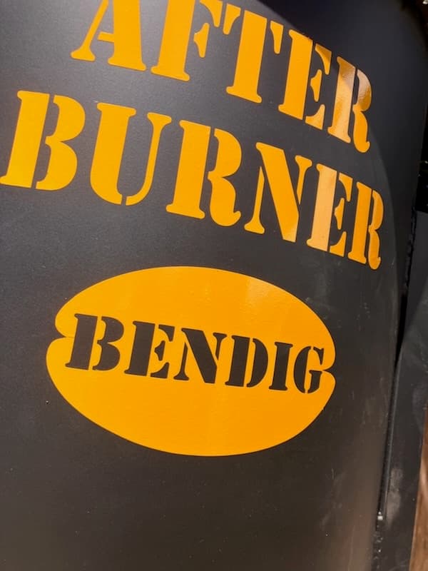 The Bendig afterburner on our TT-5